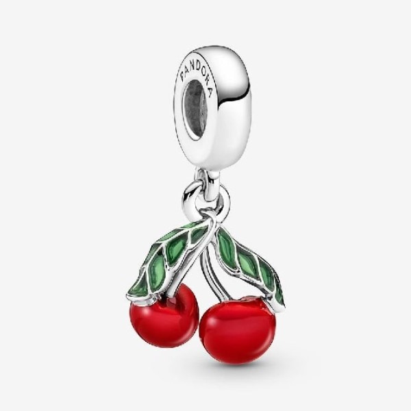 Asymmetrical Cherry Fruit Dangle Charms Pandora Suomi
