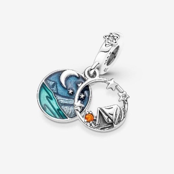 Camping Yötaivas Double Dangle Charms Pandora Suomi