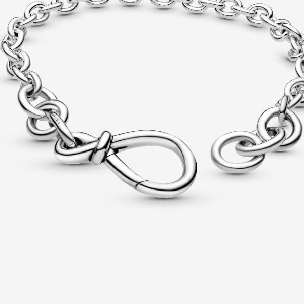 Chunky Infinity Knot Ketju Rannekoru Pandora Suomi