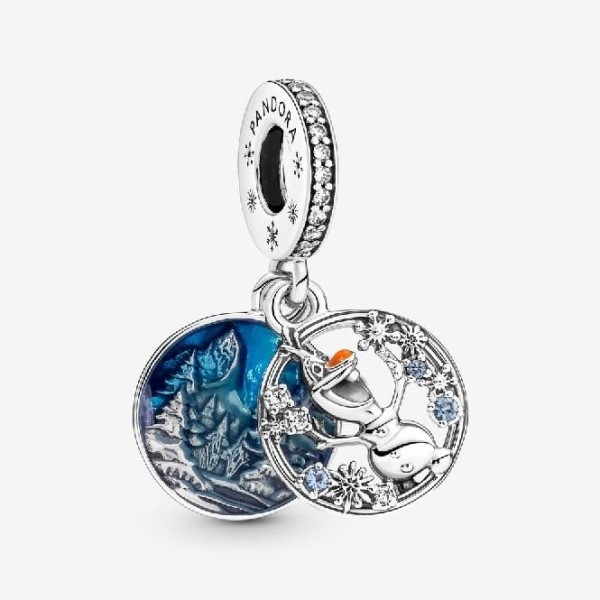 Disney Frozen Snow Olaf Double Dangle Charm Pandora Suomi