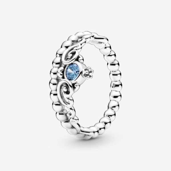 Disney Pandora Suomi Cinderella Blue Tiara Ring