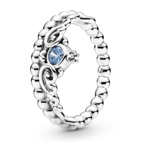 Disney Pandora Suomi Cinderella Blue Tiara Ring
