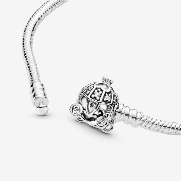 Disney Pandora Suomi Cinderella Pumpkin Coach Clasp Bracelet