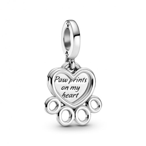 Hearts  Paw Print Dangle Charms Pandora Suomi
