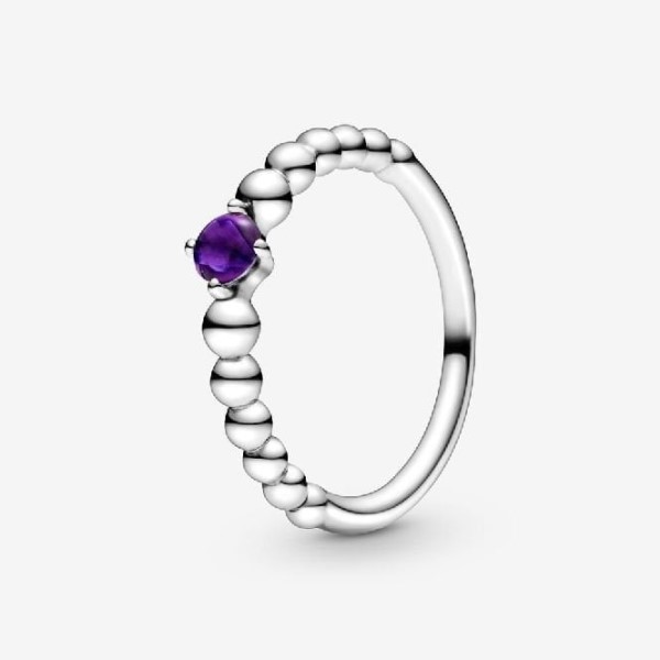 Helmikuu Birthstone Pandora Suomi Merkki Helmisormus