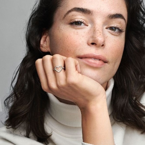 Kiillotettu Avoin Brändi Pandora Suomi Sydänsormus