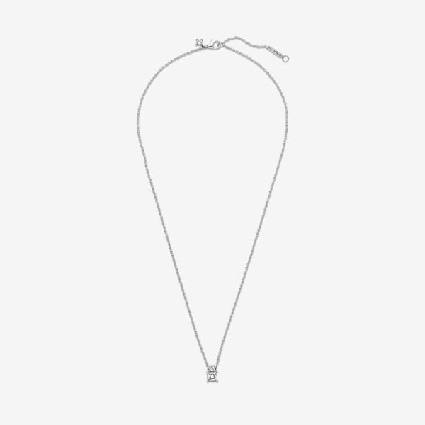 Kimalteleva Collier Pyöreä  Neliömäinen Riipus Kaulakoru Pandora Suomi