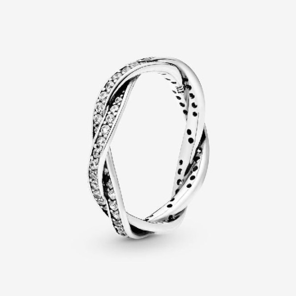 Kimalteleva Kierretty Pandora Suomi Lines Ring