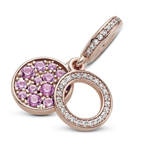 Kimalteleva Pinkki Levy Double Dangle Hurmaa Pandora Suomi