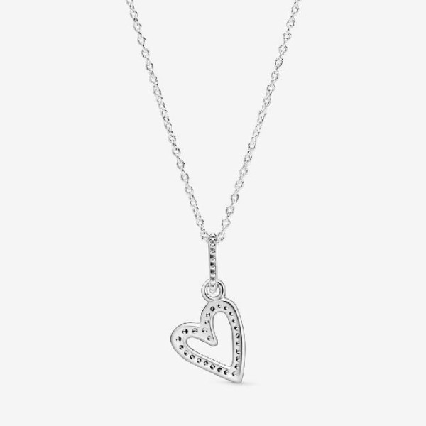 Kimalteleva Vapaakätinen Sydänkaulakoru Pandora Suomi