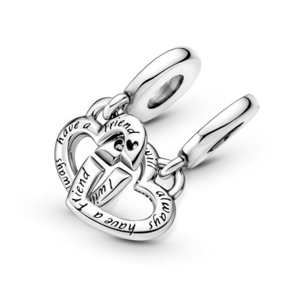 Linkitetty Sisar Sydämet Split Dangle Charms Pandora Suomi