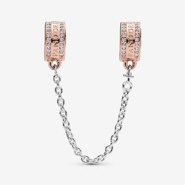 Logo Ruusu Brändi Pandora Suomi Turvaketjuklipsikoru