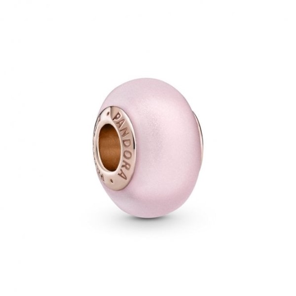 Matte Pink Murano Glass Charms Pandora Suomi