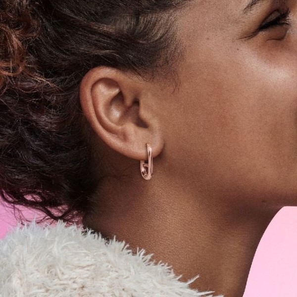 Me Rose Gold Single Link Korvakoru Pandora Suomi