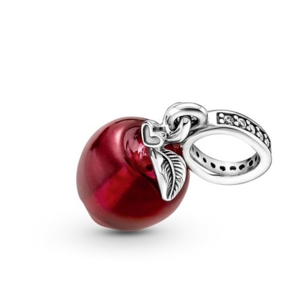 Murano Glass Red Apple Dangle Charms Pandora Suomi