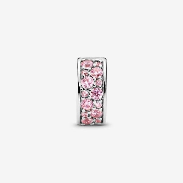 Pink Pave Clip Charm Pandora Suomi