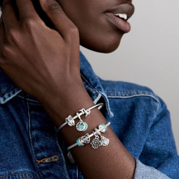 Protective Hamsa Hand Dangle Charms Pandora Suomi