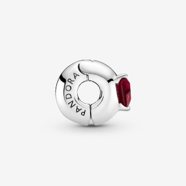 Red Heart Solitaire Clip Hurmaa Pandora Suomi