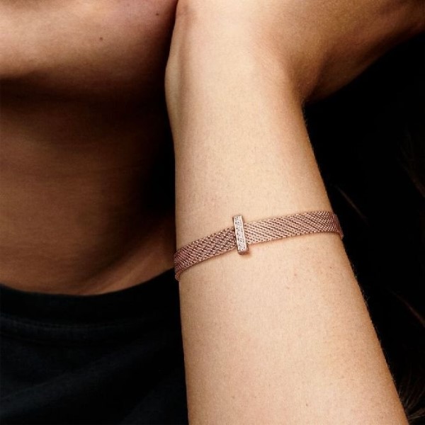 Reflexions Rose Sparkling Clip Charms Pandora Suomi