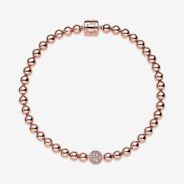 Rose Beads  Pave Bracelet Pandora Suomi