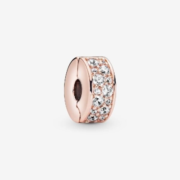 Rose Kirkas Pave Clip Charm Pandora Suomi