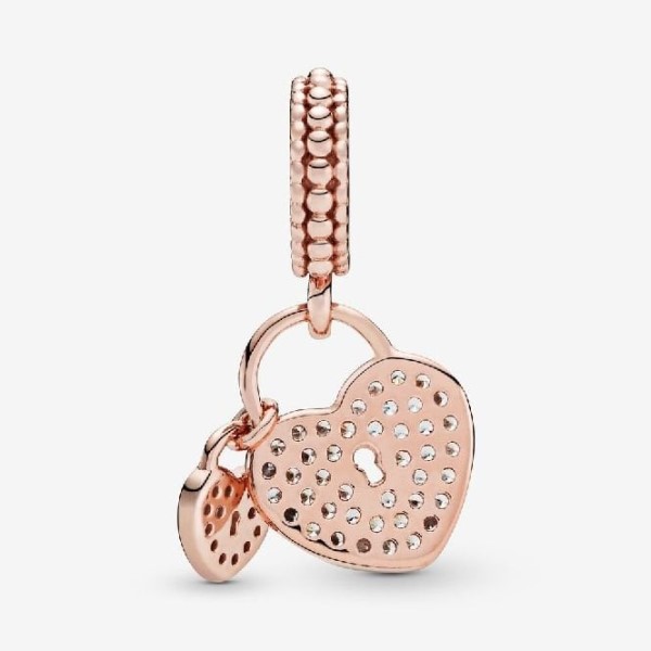 Rose Pave Heart Riippulukot Roikkuvat Hurmaa Pandora Suomi