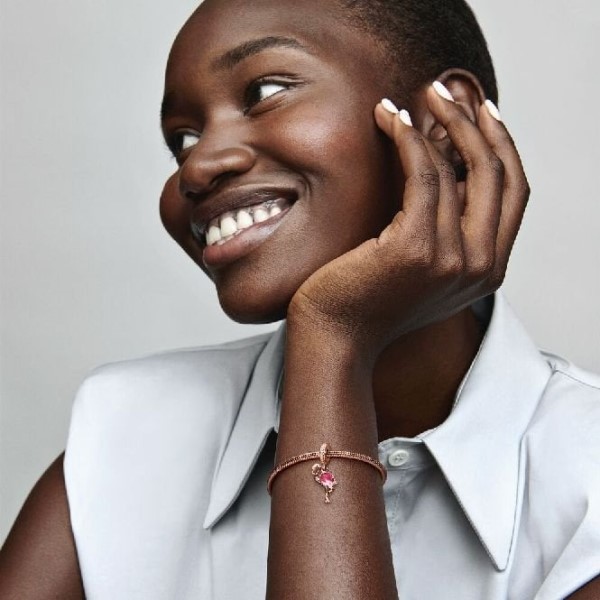 Rose Pink Murano Glass Flamingo Dangle Charms Pandora Suomi