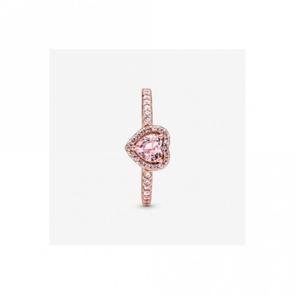 Ruusu Kimalteleva Korotettu Pinkki Pandora Suomi Sydänsormus