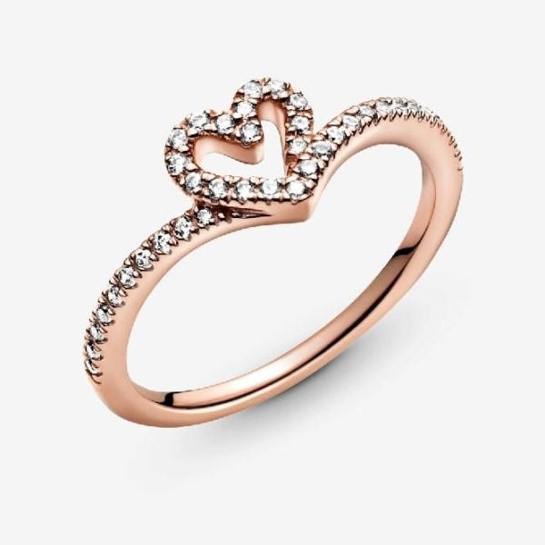 Ruusu Kimalteleva Tukivarsi Sydän Rengas Pandora Suomi