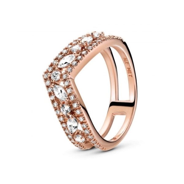 Ruusu Kuohuva Pandora Suomi Brand Marquise Kaksoistukivarsisormus