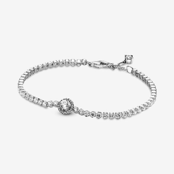Sparkling Halo Tennis Bracelet Pandora Suomi