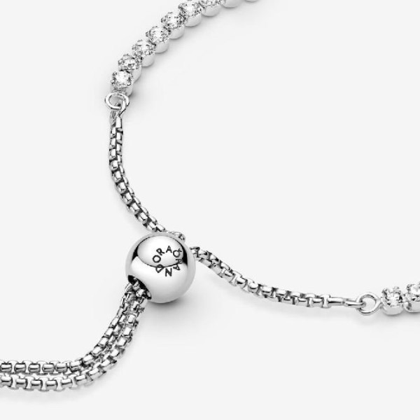 Sparkling Slider Tennis Bracelet Pandora Suomi
