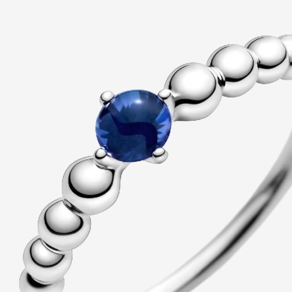 Syyskuu Birthstone Pandora Suomi Merkki Helmisormus
