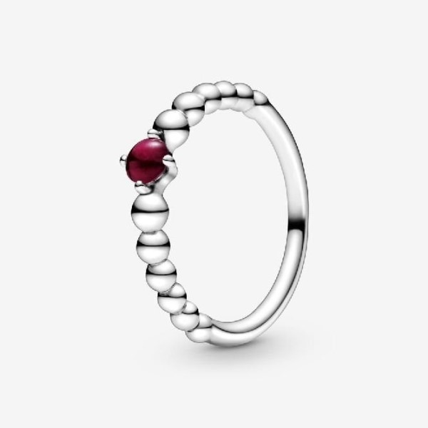 Tammikuu Birthstone Helmisormus Merkki Pandora Suomi