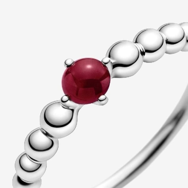 Tammikuu Birthstone Pandora Suomi Merkki Helmisormus