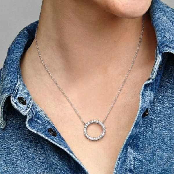 Ympyrä Kimalteleva Kaulakoru Pandora Suomi