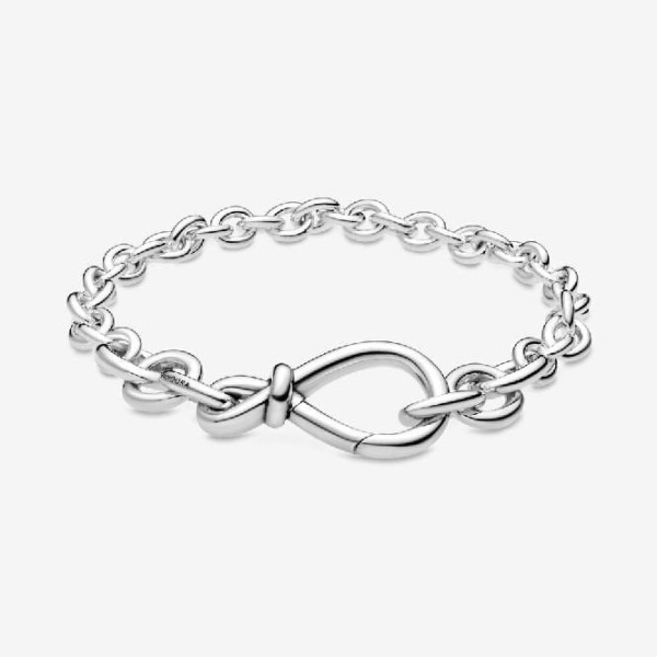 Chunky Infinity Knot Ketju Rannekoru Pandora Suomi