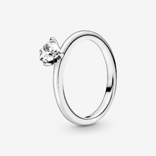 Kirkas Sydän Solitaire Ring Pandora Suomi