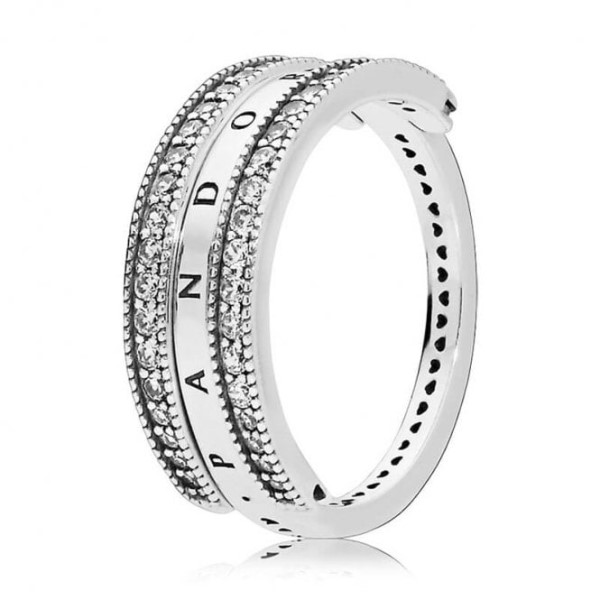 Logo Brändi Pandora Suomi & Hearts Ring