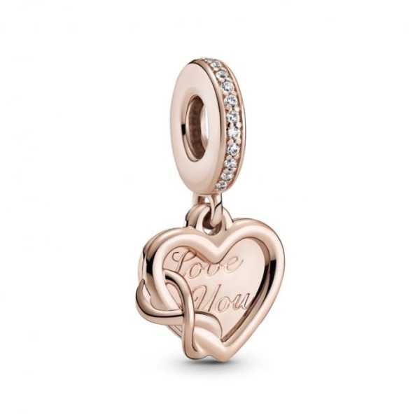 Rakastan Sinua Infinity Heart Dangle Charms Pandora Suomi