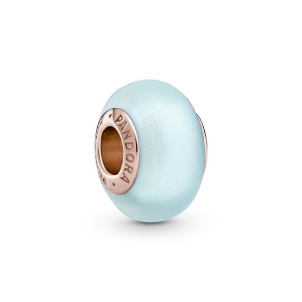 Matte Blue Murano Glass Charms Pandora Suomi