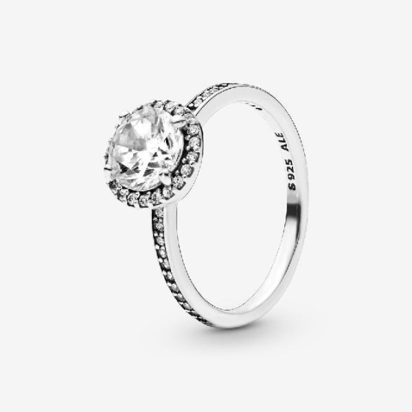 Pandora Suomi Round Sparkle Halo Ring