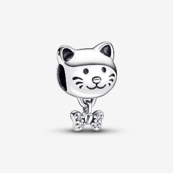 Pet Cat & Bow Charms Pandora Suomi