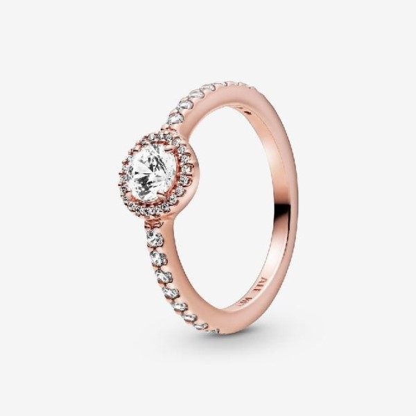 Rose Classic Sparkle Pandora Suomi Halo Ring