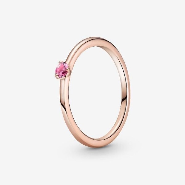 Rose Pink Pandora Suomi Solitaire Ring