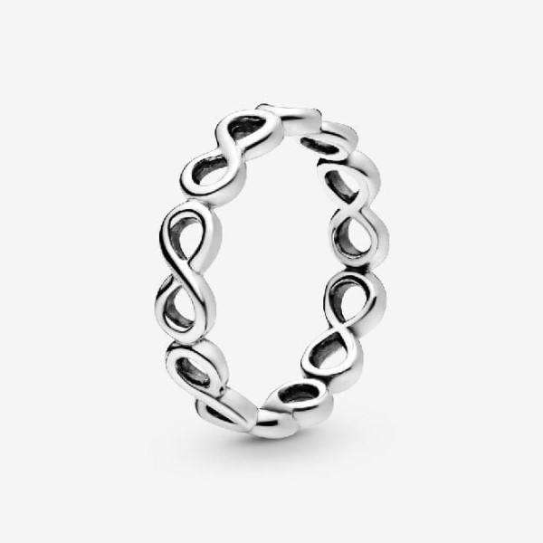 Yksinkertainen Infinity Band Pandora Suomi Pinottava Sormus